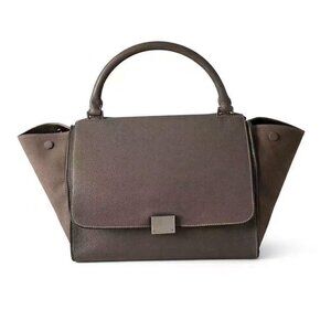 Celine Trapèze leather handbag